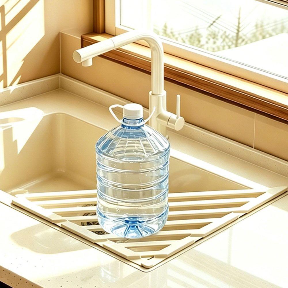 Rustproof Kitchen Sink Organizer Roll Up Sink Drainer Multipurpose Foldable Drain Rack  Sink Corner