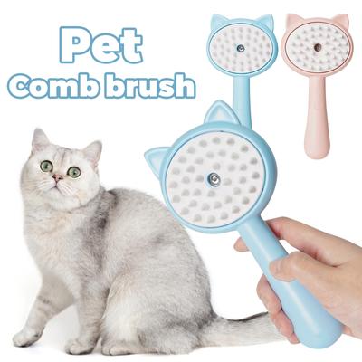 Cat Steam Brush, 3in1 Cat Steamy Brush Cleanser, Silicone Massage Grooming Brush For Shedding, Pet Hair Cleaning Brush Comb For Cats Dogs
