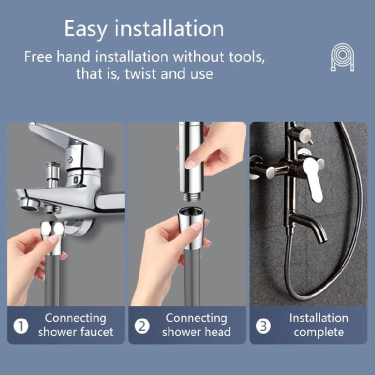 Universal Silicone Shower Hose Easy To Install Anti Twist Designs Shower Hose Flexible Bathroom Hose Simple Installation