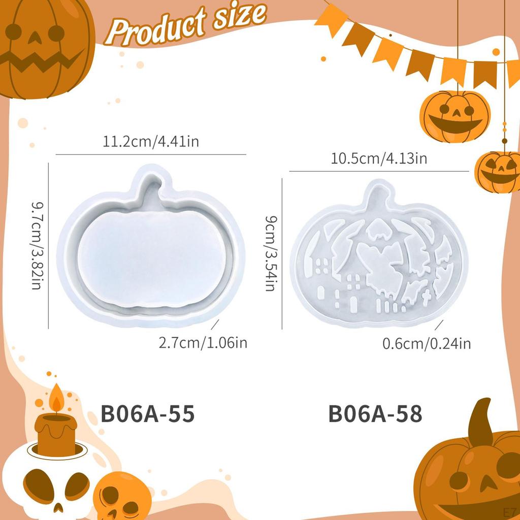 Pumpkin Lamp Silicone Models Candle Making Decorations Crafts Lantern Shade Tealight Holder