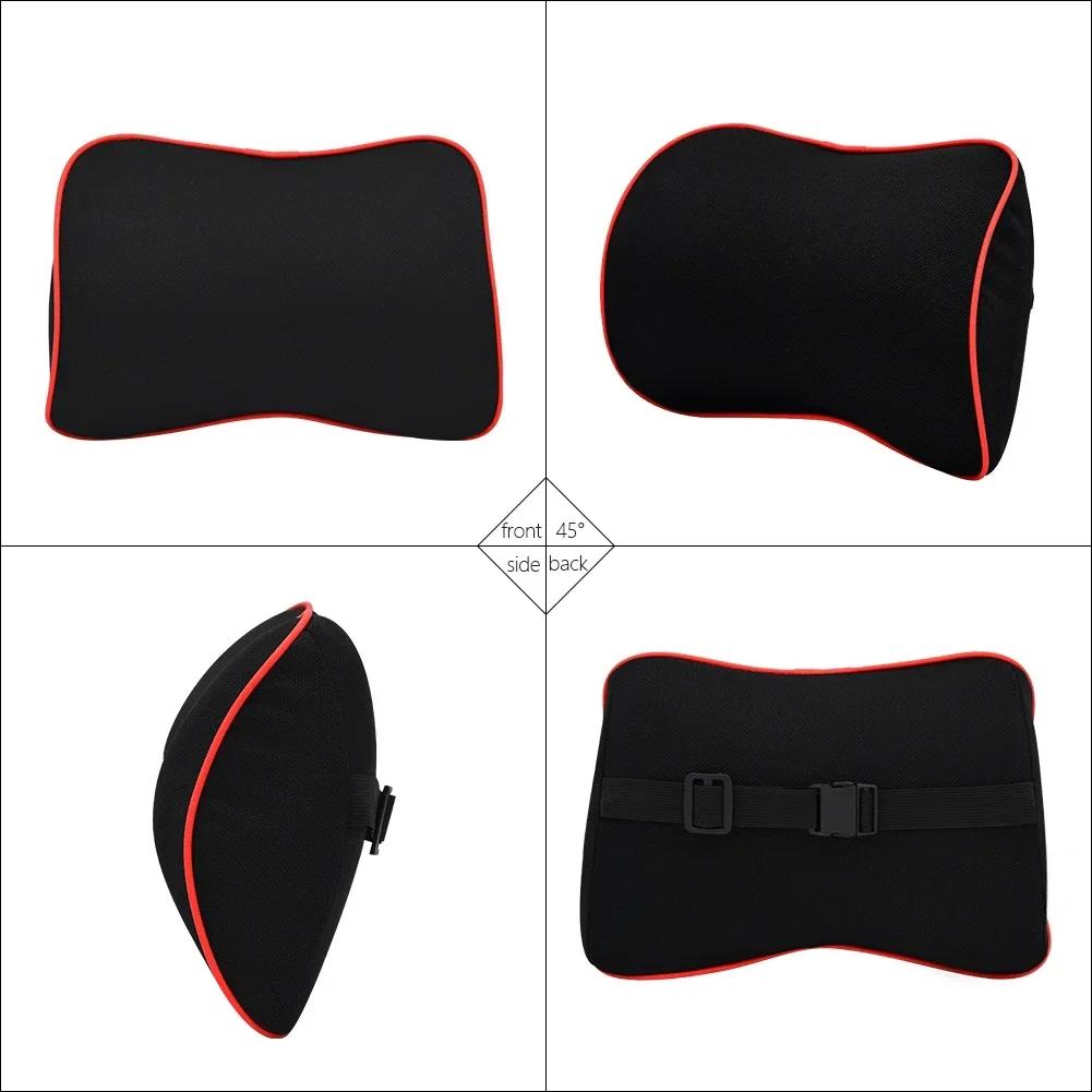 Memory Foam Car Seat Neck Pillow Waist Cushion Car Neck Cushion For Car Supplies Car Lumbar Support Universal Car Assesories