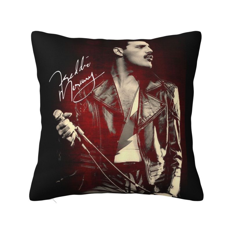 

Custom Freddie Mercury Queen Band Cushion Cover Soft Nordic Pillow Cases Decor Home 30x30cm 12x12in