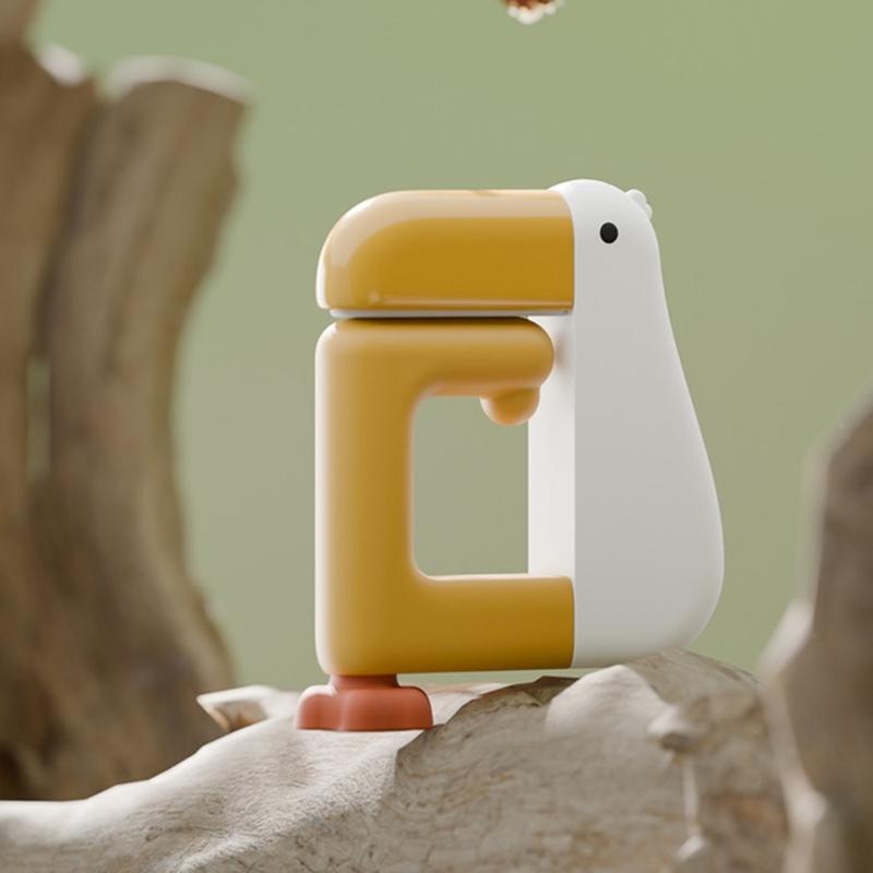Pack of 2 Duck Shaped Space Saving Under Desk Schoolbag Hanger Bag Hanging Hook for Keys Umbrellas Cups Office Home Use