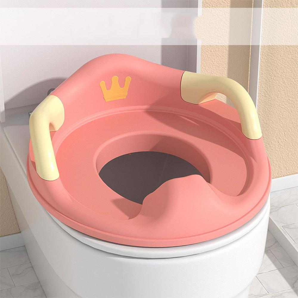 

Легко мыть Детское сиденье для унитаза с рисунком короны Прокладка для сиденья унитаза Детское сиденье для унитаза для младенцев Pink (A)