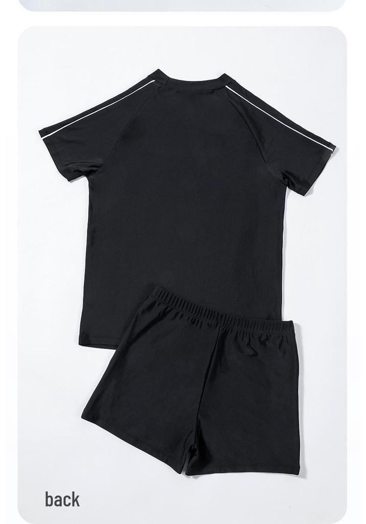 2026 Chubby Boy Plus Size Swimwear Set: Quick-Dry, High Elastic Two-Piece Shorts for Boys
