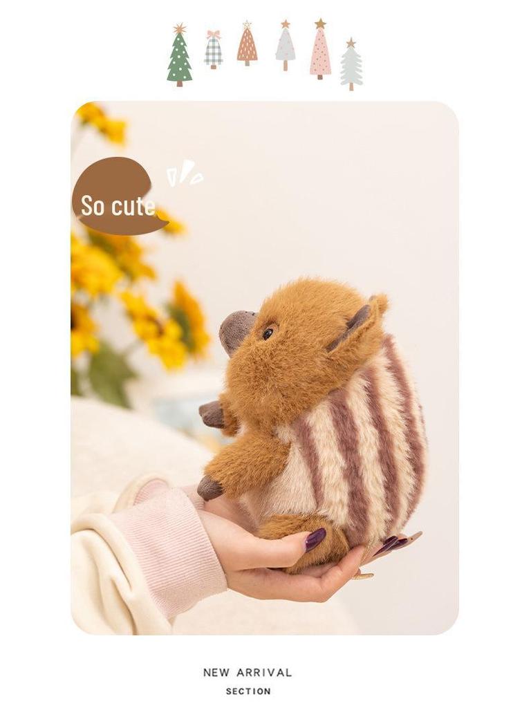 Cute Healing Wild Boar Plush Toy - Children's Soothing Doll