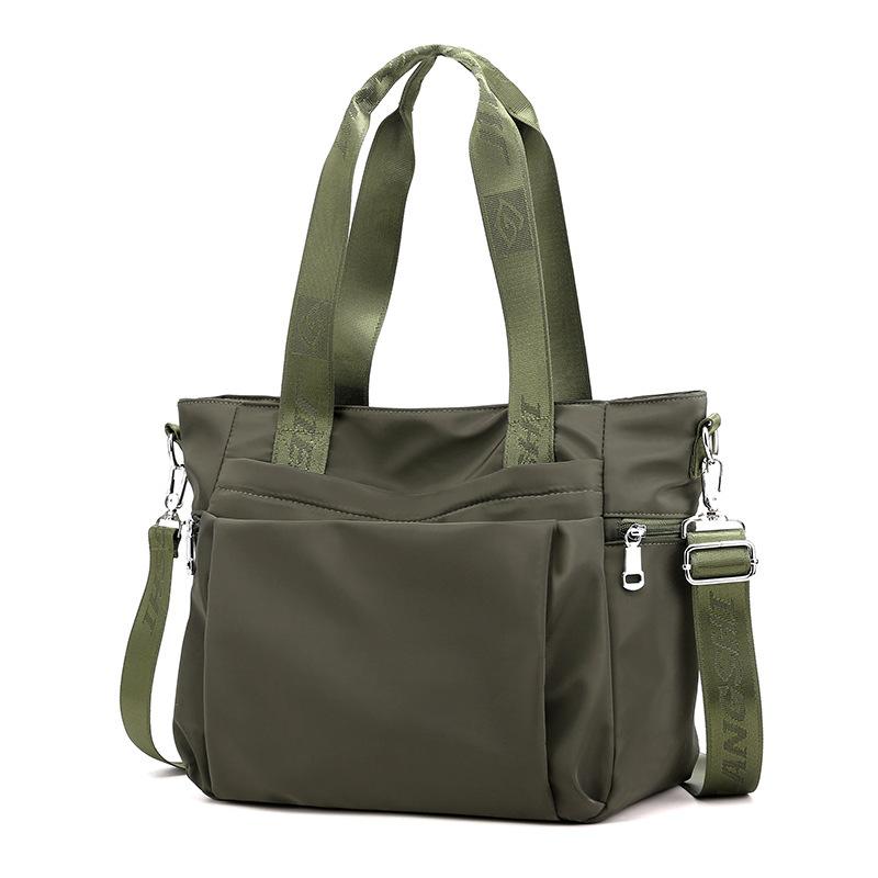 Large Capacity Travel Handbag Oxford Cloth Fashionable Women Shoulder Bag Brand Diagonal Cross Bag College Student Book Handbag