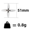 for DJI Neo 2 Propellers 4-Blade Propeller Drone Camera Accessories