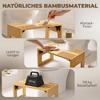 Toilet Stool Bamboo Foldable Bathroom Stool Bath Stool Non-Slip Toilet Stool for Adults Home, Oak