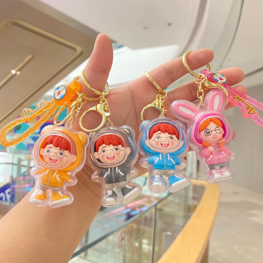Stylish Acrylic Keychain For Couples Suitable For Cars Bags And Keys Bah-0028