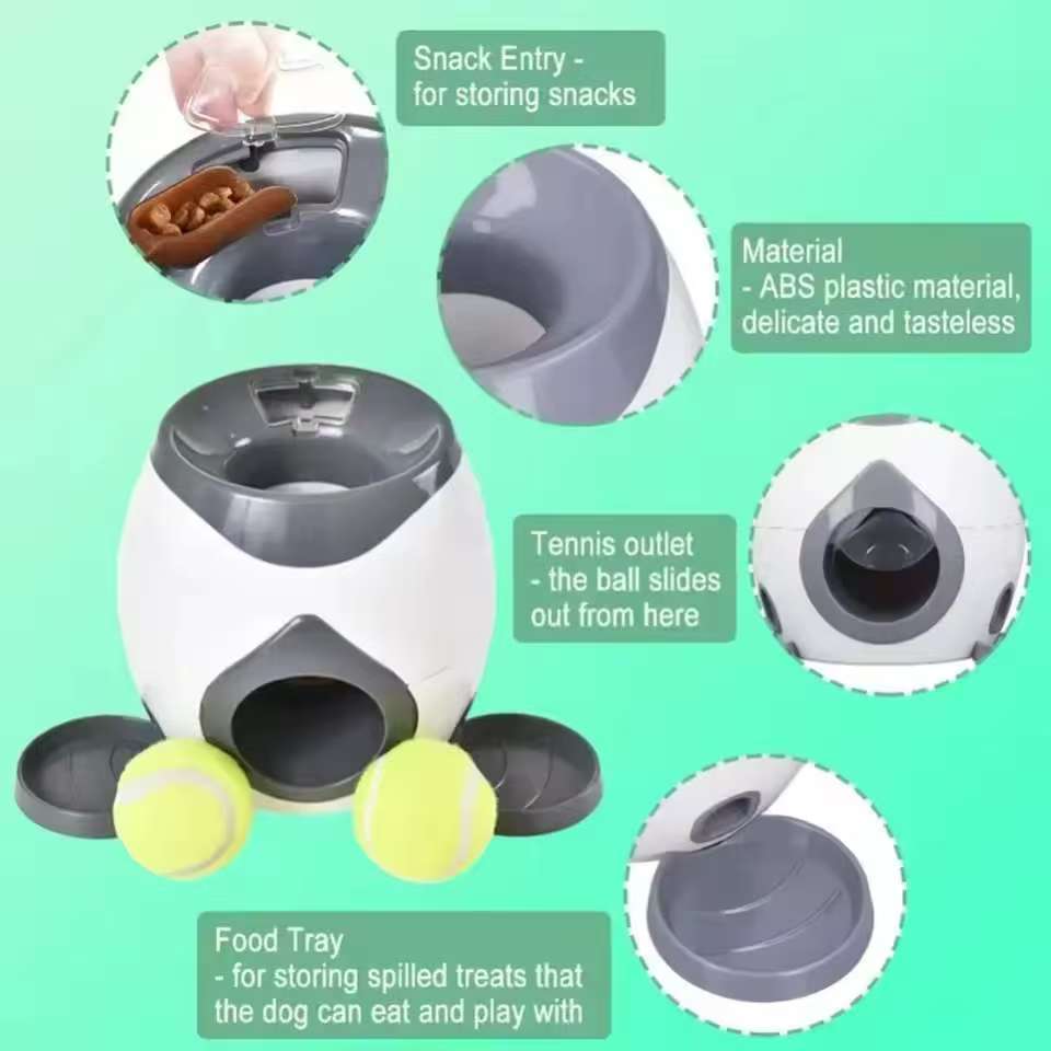 Automatischer Tierfutterspender Interaktiv Lustig Werfend Intelligenter Spender Katze Hund Interaktives Spielzeug