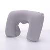 Inflatable Flocked PVC U-shaped Travel Neck Pillow