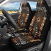 Set di 2 Coprisedili per Auto Teschio di Halloween Lavabili Vestibilità Universale Protezione Interni Auto