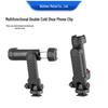 Rotating Dual Hot Shoe Phone Clip with Fill Light & Tripod Support