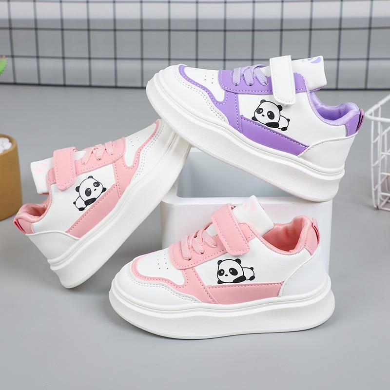 2025 Autumn Girls' White Skate Shoes: Versatile, Non-slip, Casual Running Sneakers