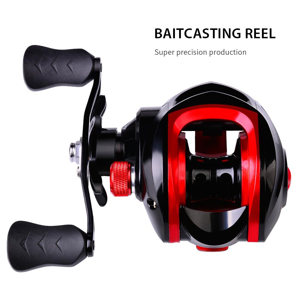 Metallspole Baitcasting-rulle Hög Hastighet 7.2:1 Metallstjärnjustering Magnetisk Broms Maximal Broms 8 kg Ultralätt Surfcasting Fiskehjul