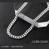 Shinjuku Gin No Kura 3.3mm Wide Curb Chain Silver 925 Bracelet, 18cm, Men's, Simple, Elegant, Slim Fit