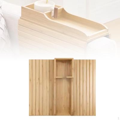 Sofa Armlehnenablage Couch Getränkehalter, Tragbar, Snackablage, Holz Servier-Organizer, für