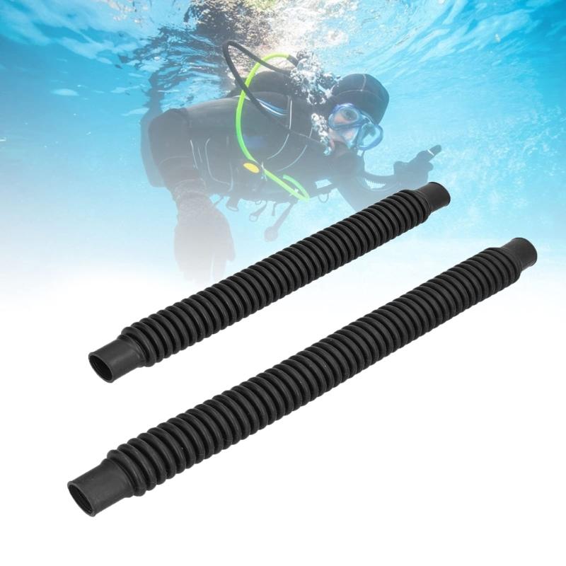 Flexible Rubber Hose Diving Round Corrugated Hose Replacement Scubas Diving Corrugated Exhaust Hose Pipe Enduring