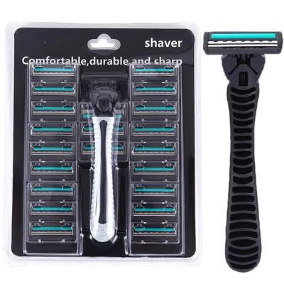 Shaver Brand New Design Men Razor Shaving Two Layer Shaver Reusable Razor Imported Blade Multi Tool Head Change Razor Blade
