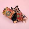 Vintage Wood Grain Kiss Lock Round Coin Purse - Multifunctional Fashion Pendant