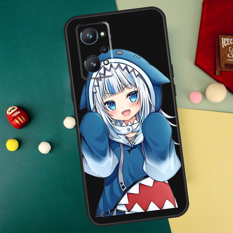 Anime Hololive Gawr Gura For Realme 10 11 12 13 14 Pro Plus C67 C65 C63 C61 C55 C53 C51 C35 C71 C75 GT7 15 Pro Case Realme GT7
