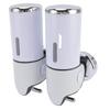 Wall Mount Soap Dispenser Double Cylinder 1000ml Manual Wall Mounted Bathroom Shower Pump Dispenser