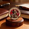 Moeda Colecionável do Clube de Bourbon Old Bastards Dupla Face Caveira Vintage Lembrança do Clube de Whisky Token Lembrança para Colecionadores Presente