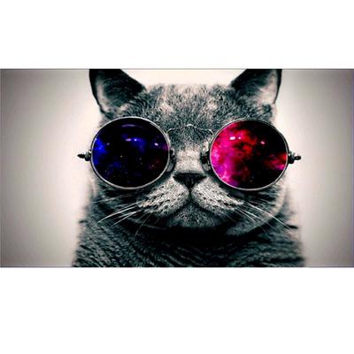 Full 5D Diy Diamond Painting Cool Sunglasses Cat Embroidery Cross Stitch Home Decor Handmade Gift