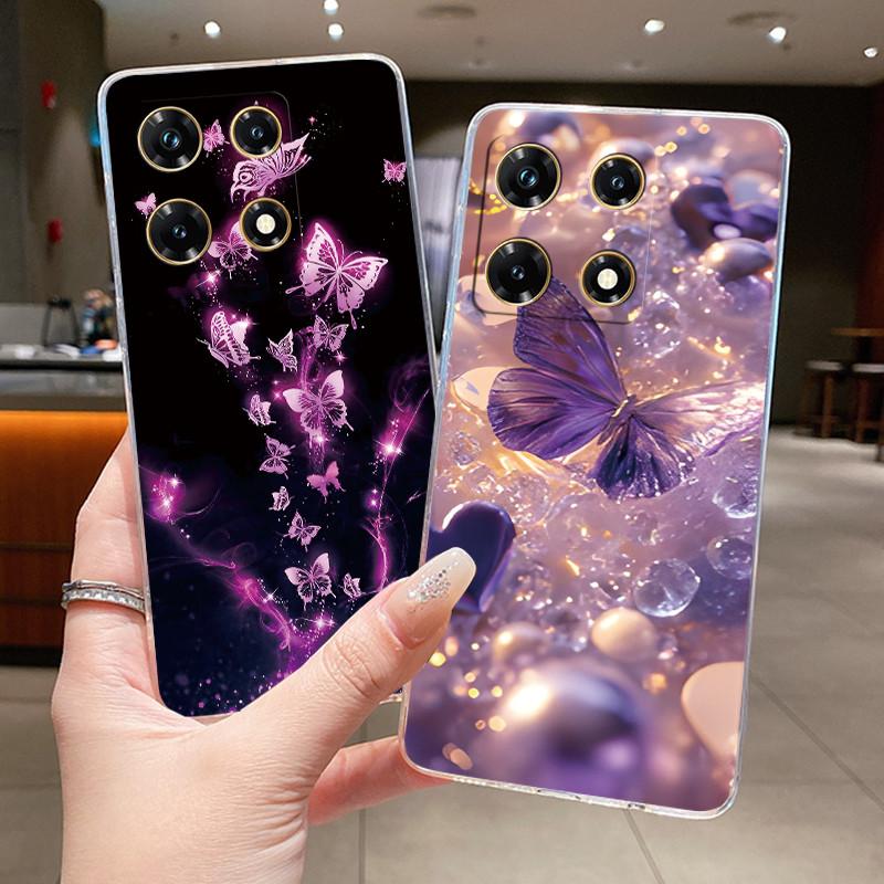 For Infinix Note 30 Pro Cases Note 30 VIP Flower Phone Cover Bumper For Infinix Note 30 5G X6711 Note30 4G Soft Silicon TPU Case