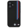 BMW Bmhmp16S23Putrk Iphone 16 6.1Czarny/Black Hardcase M Meshed Tricolor Stripes Magsafe
