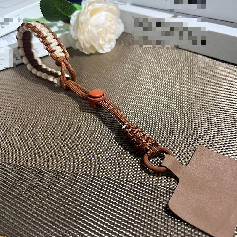 1 Pc Durable Anti-theft Fashion Wrist Phone Charm Simplicity Sport Kniited Adjustable Keychain Phone Lanyard Phone Accessories