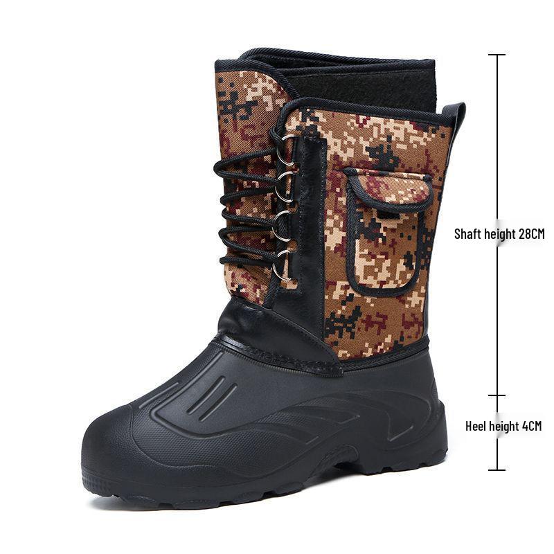 

Водонепроницаемые зимние ботинки с бархатной подкладкой: Мужская и женская обувь для рыбалки и доставки на открытом воздухе 40