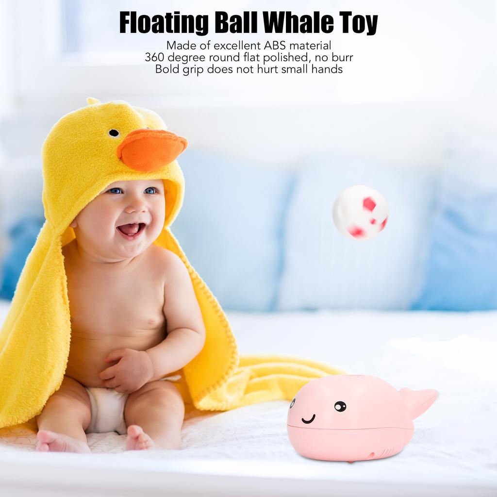Whale Bath Toy USB Charging Electric Cute Floating Toy with Fan Function for Children Gift
