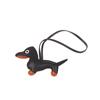 1Pc Men'S Car Dachshund Keychain Pu Leather Dog Keychains  For Women Bag Pendant Jewelry Trinket Key Ring Key Chain