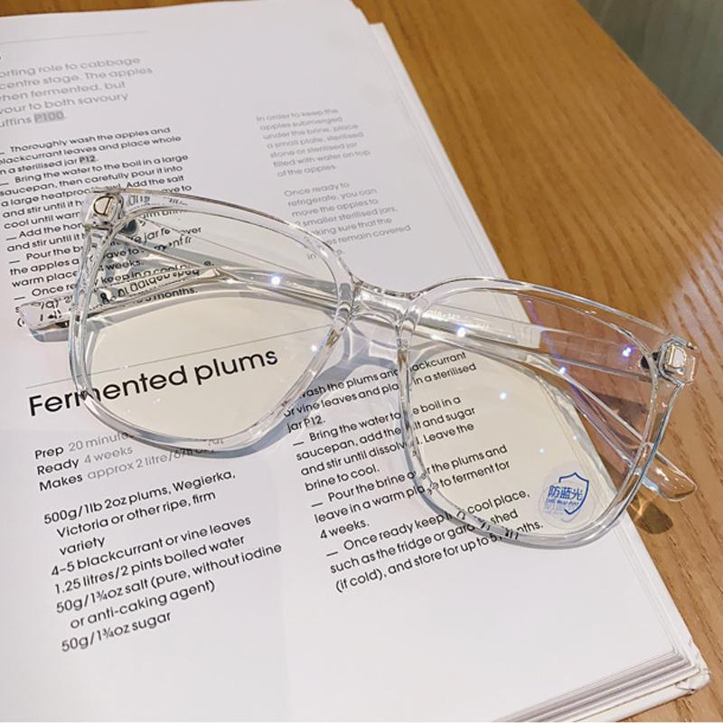 New Large Frame Myopia Glasses Anti-Blue Light Eyewear Women Eye Protective Computer Goggles Diopters -1.0 -1.5 -2.0 To -6.0