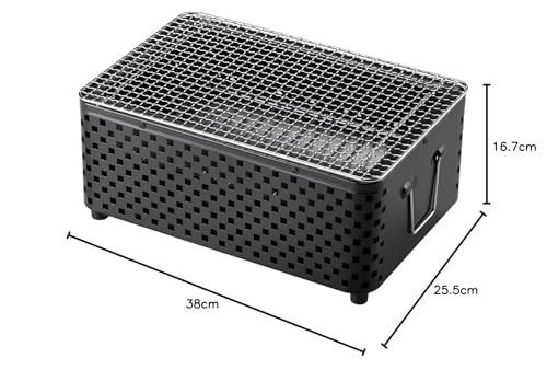 BUNDOK Tabletop Stove BD-409BK for Barbecues and Charcoal Grills for Small Groups