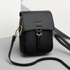 Oblique Span Bag For Mobile Phones Women'S Multi-Function Mini Bag Women'S Vertical Double-Layer Leather Mobile Phone Bag