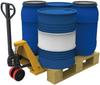 Gecko Model 5t Hand Forklift with Wooden 200L Drum and Plastic Plastic GEC35GM0034 1/35 Pallet, Drum, Model,