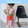 Adorable Strawberry Handcrafted Crochet Crossbody Bag For Kids With Unique Weaving Style
