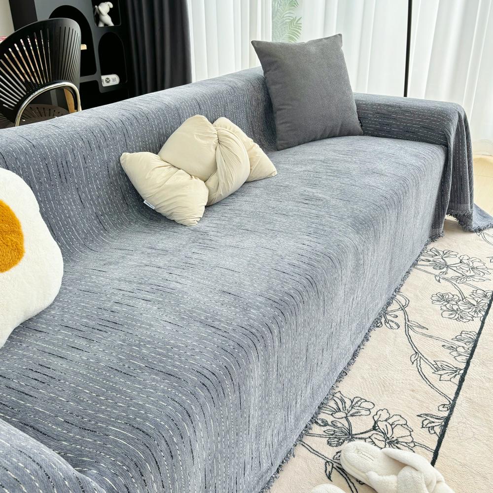Ins Style Quaste Stoff Sofa Decke Chenille Vier Jahreszeiten Universal Überwurfdecke Vollständige Abdeckung Möbel Staubschutz Sofatuch