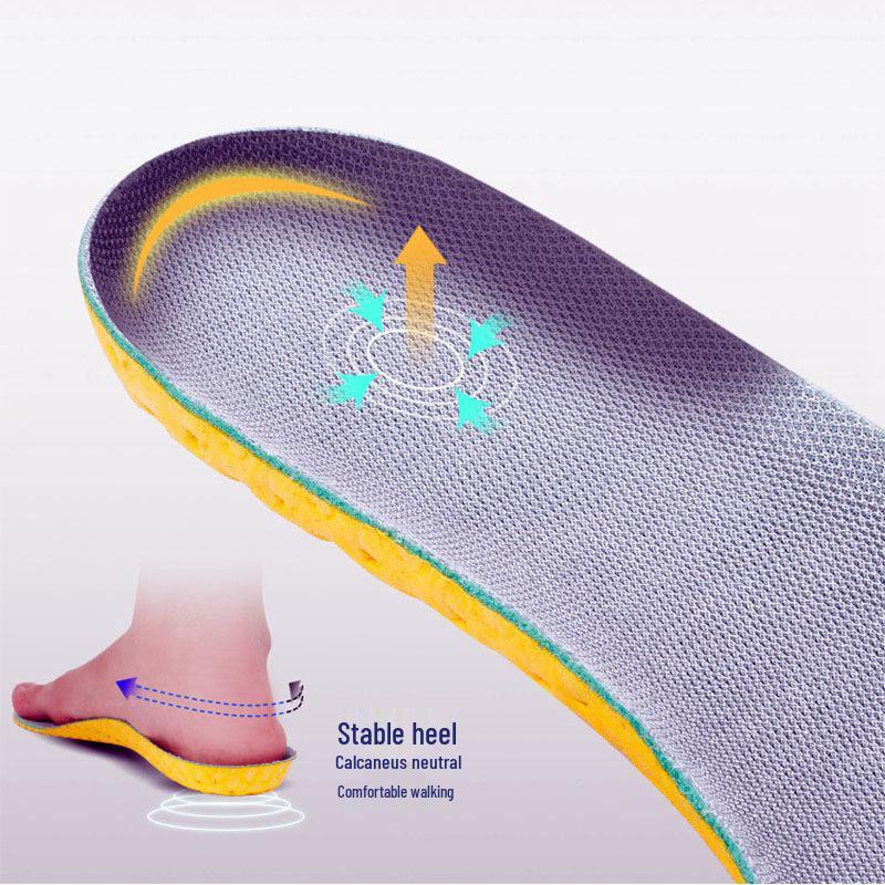 Hypolite Honeycomb Shock-Absorbing Sports Insoles - Breathable, Thickened for Men's & Women's Basketball and Military Training