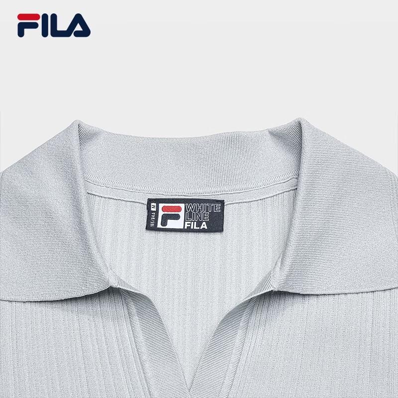 FILA Women's Slim Fit Woven Short Sleeve Top