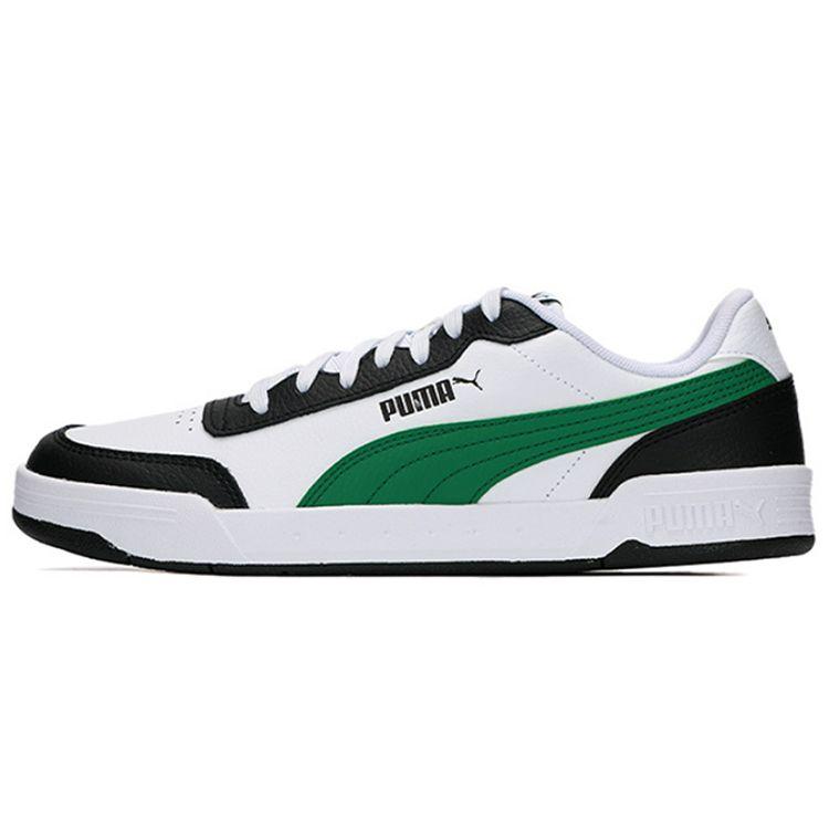 Puma Caracal Leather Low-Top Sneakers Unisex Sneakers White Green 369863-30