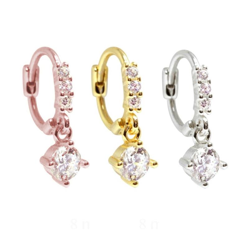 1.18 in Women's 14k Yellow Gold CZ Dangling Bow Tie Huggies Small Hoop Earrings 1.18 in Women's 14k Yellow Gold CZ Dangling Bow Tie Huggies Small Hoop Earrings