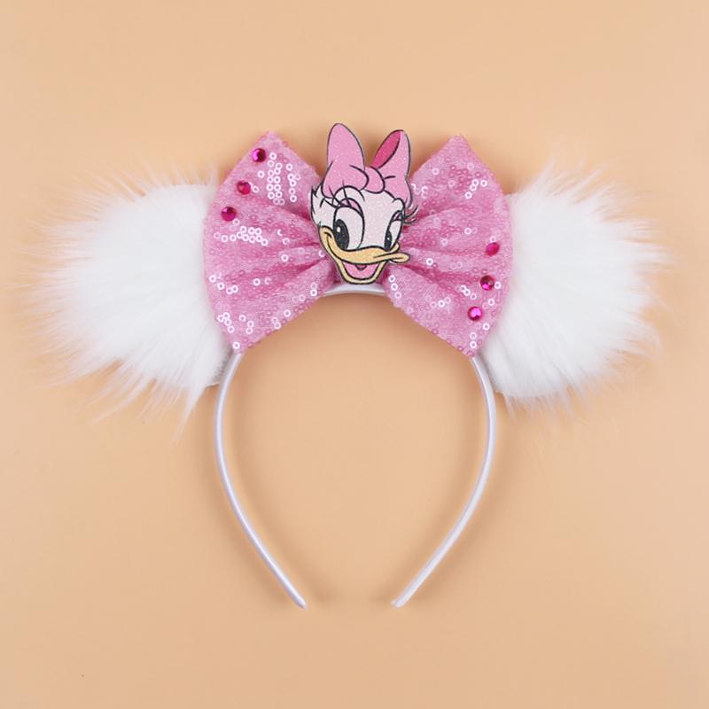 Fashion New Brown Beauty And Beast Mouse Ears Headband 5" Headwear Boys Girls Festival Party Hair Accessories Women Gift