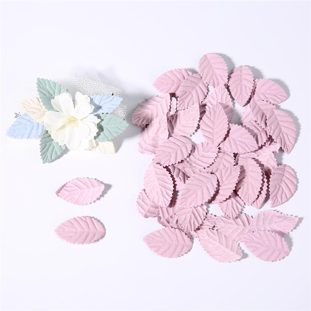 50Pcs Artificial Leaves Fake Tree Leaf for Home Room Decor Wedding Decorations DIY Handmade Wreath Scrapbooking Craft Accessory