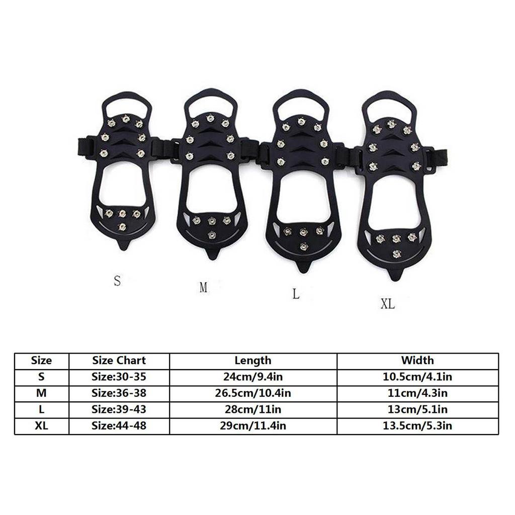 Outdoor 10-tooth Crampons Snow Non-slip Shoe Cover Ice And Snow Wear-resistant Snow Shoe Spikes