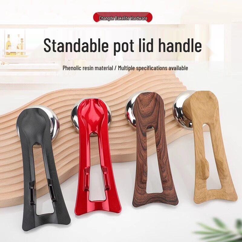 Universal Stand-up Pot Lid Handle & Utensil Holder - Anti-scald, Fits Spatula, Spoon, Wok Handles