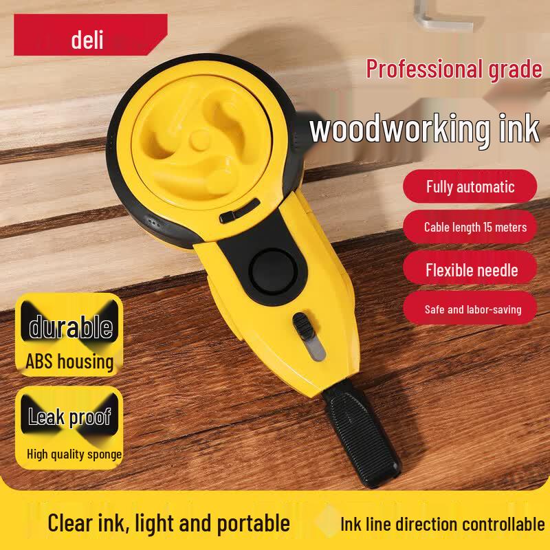 Deli Automatic Rewind Chalk Line Reel